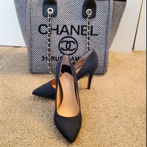 NWOT Denim high heels